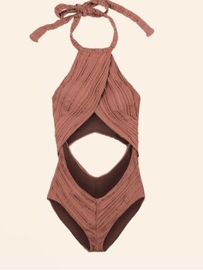 WET Chloe One Piece Criss Cross Swimsuit NWT